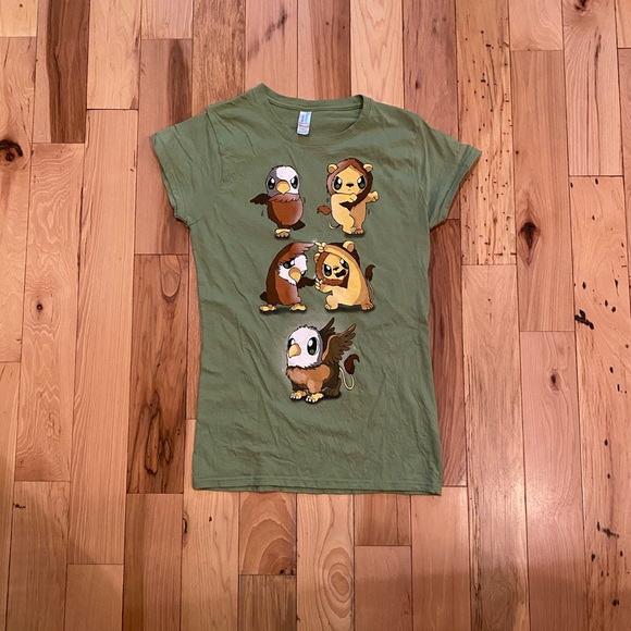 Green Griffin Fusion Qwertee T-Shirt - Picture 1 of 3